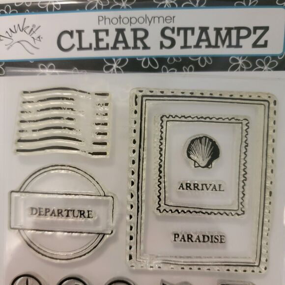TRAVELER DESTINATIONS & TRAVEL CORNER DESIGNS Clear Cling Stamps Lot of 2 Pkgs - Picture 9 of 12
